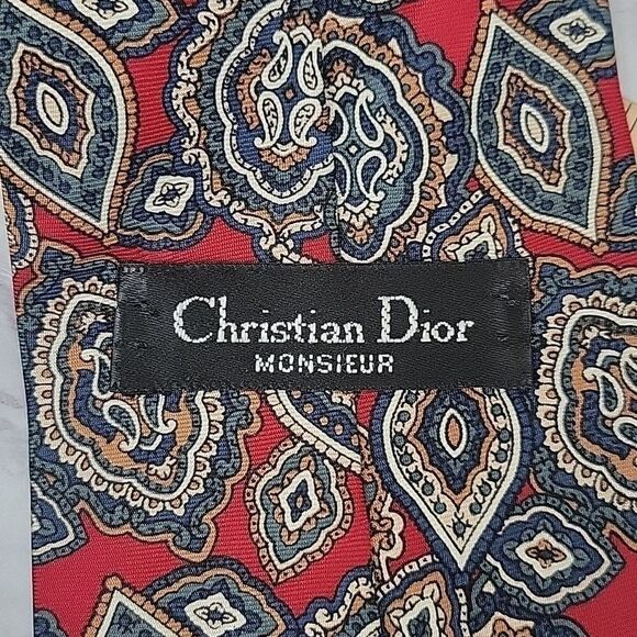 Christian Dior 100% Silk Men's Tie - Picture 6 of 7